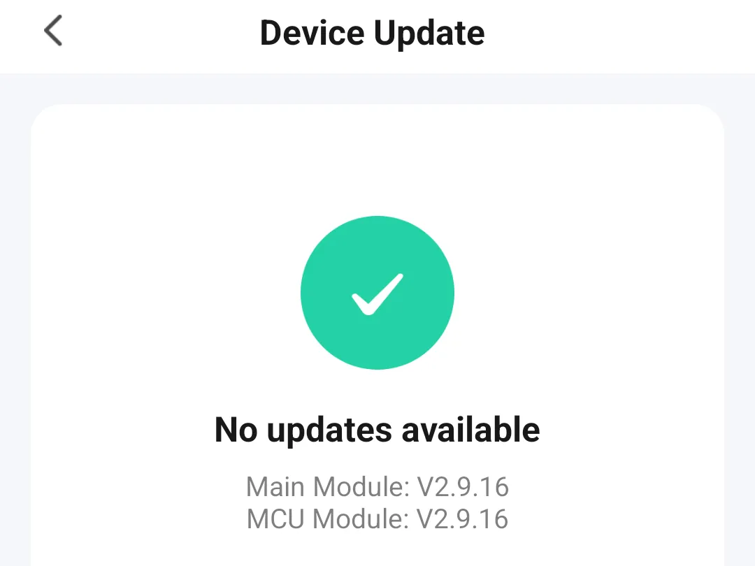 Tuya firmware version in the Tuya Smart Life - Smart Living app Tuya firmware version in the Tuya Smart Life - Smart Living app
